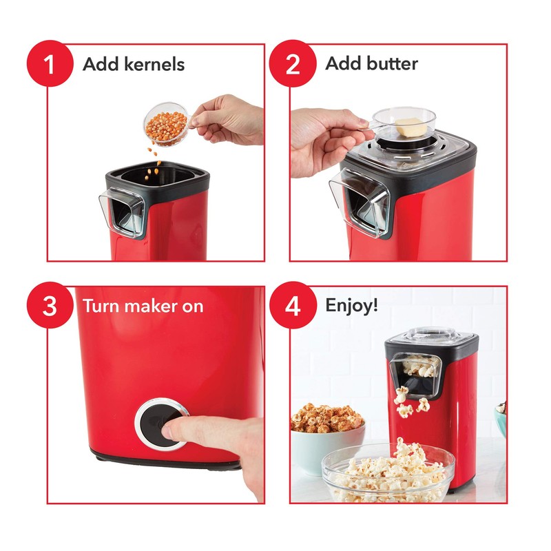 Dash Turbo Pop Popcorn Maker - Theater-Style Popcorn Machine -