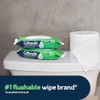Cottonelle GentlePlus Flushable Wet Wipes with Aloe & Vitamin E,