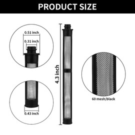 6Pcs Reversible Spray Nozzle Tips,Airless Spray Nozzles Tips,Airless Spray Gun Nozzle and Nozzle Tips Storage Box Model Making. (211,315,415,517,623)