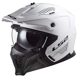 LS2 Helmets Open Face Drifter Helmet (Gloss White - Large)