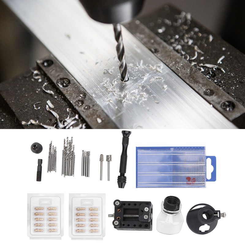 72Pcs Mini Electric Drill Accessories Chuck Engraving Cutter Positioner Drilling