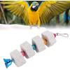 Tnfeeon Bird Beak Sanding Mineral Stone Colourful Bird Block Toy