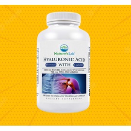 Nature's Lab Hyaluronic Acid with BioCell Collagen, 180 Vegetarian Capsules