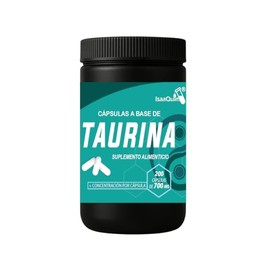 ISAAQUIM Taurina 700 mg – 200 Cápsulas | Aminoácido en Cápsulas | Suplemento Alimenticio de Uso Diario | 200 Porciones