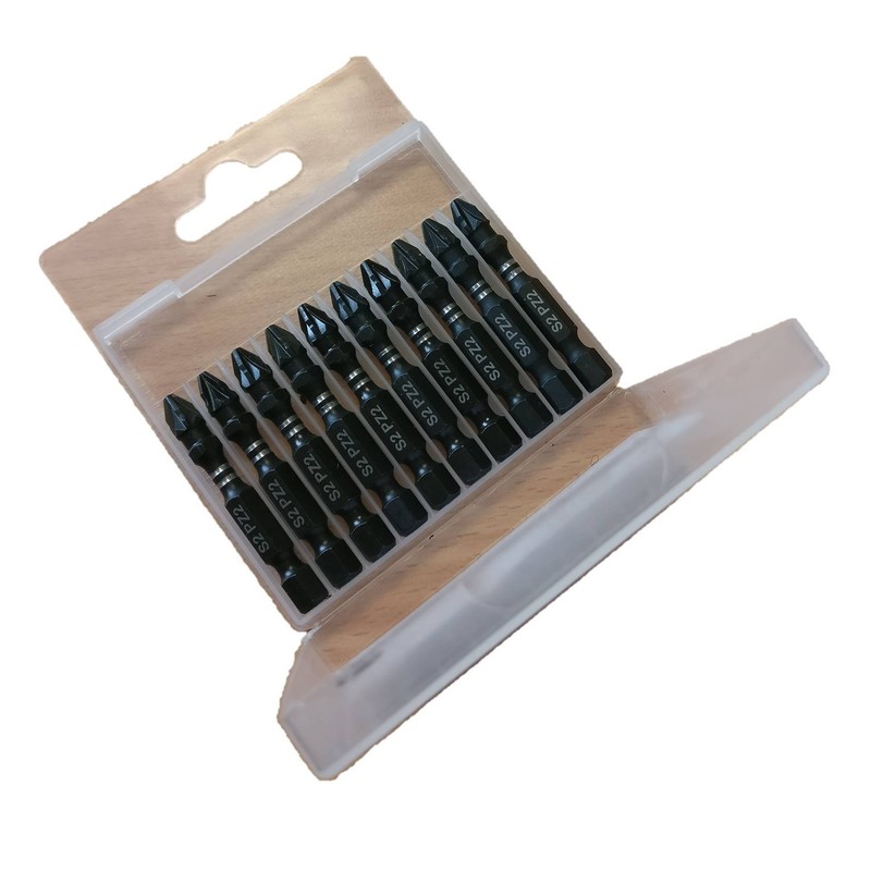 10 x SabreCut SCPZ250_10 50mm PZ2 Impact Screwdriver Driver Bits