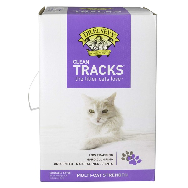 Dr. Elsey's Clean Tracks Clumping Clay Cat Litter, 20 lbs.