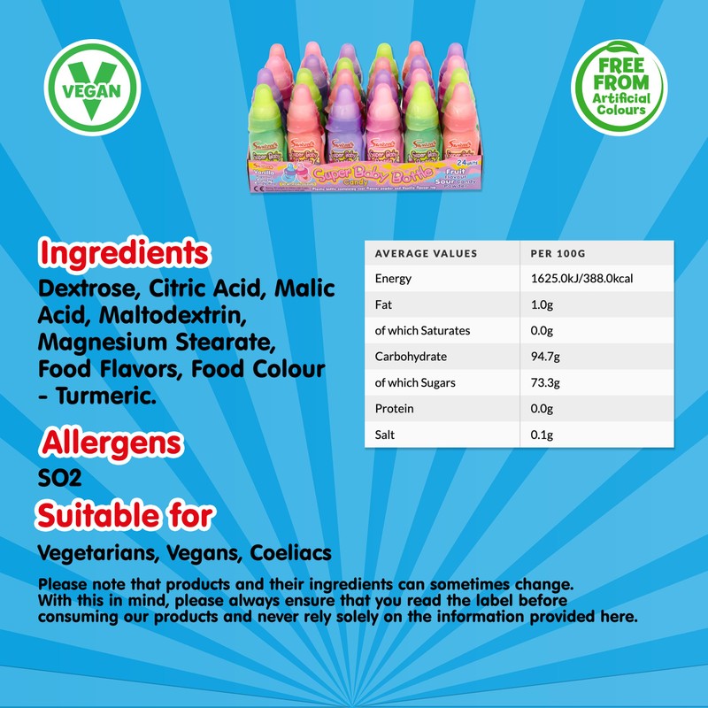 Swizzels Super Baby Bottle 24 x Candies