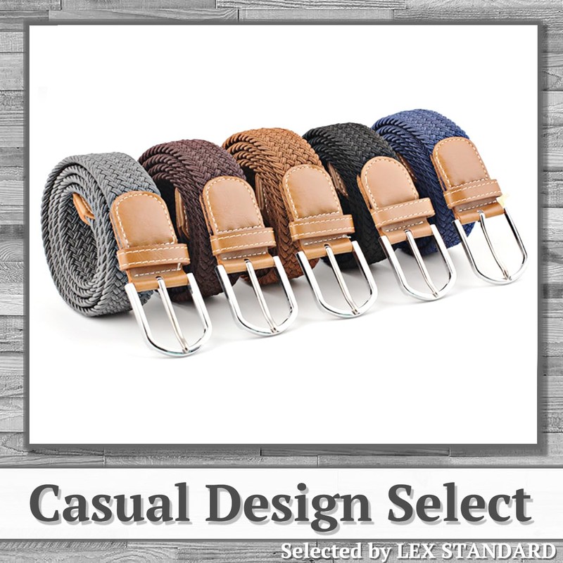 Rex Standard BL086 Rubber Belt, Mesh, Casual, Stylish, Business, Men's,