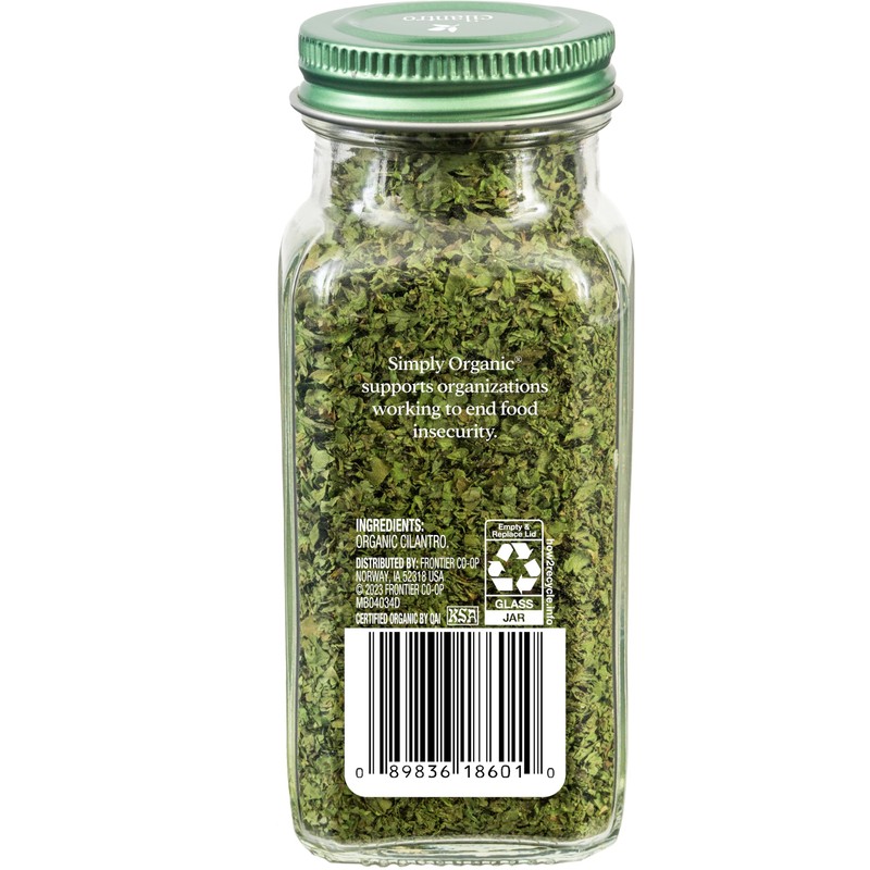 Simply Organic Cilantro Certified Organic, 0.78-Ounce Container