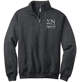 Sigma Nu Quarter Zip Pullover Sweatshirt (M)