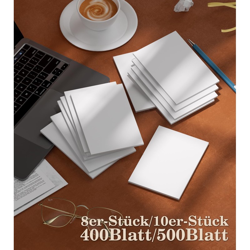10 Pieces Notepad A6 Notepads Small Writing Pad A6 White