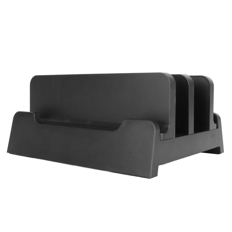 Vertical Laptop Stand Holder Adjustable Width Dual Slots Laptop Holder