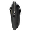 Men's Genuine Leather Multi-Pocket Travel Money Organiser Pouch HLG295 Black