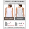 AMVELOP Tank Tops for Women Built in Bra Cotton Shelf