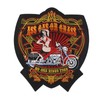 Large Embroidered Patch Biker Skull American Custom Iron On Back