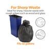 Coastwide Professional AccuFit 32 Gallon Trash Bag, 33" x 44",