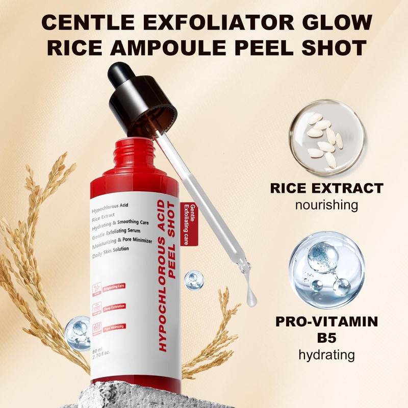 Gentle Exfoliating Serum with Hypochlorous Acid & Rice Extract -