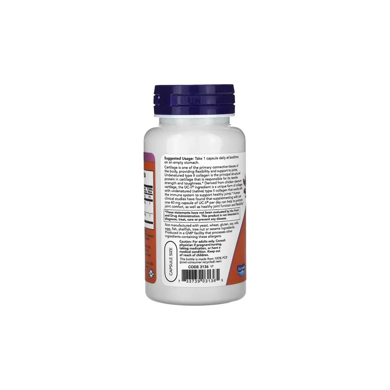 Uc-ii Tipo Ii Colageno 40mg 120 Caps Sfn Sabor Sin