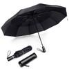 Automatic Umbrella Ten Bones Folding High Density Anti Collision Compact