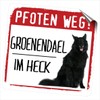 siviwonder Groenendael Paw Path Small Car Sticker Dog Sticker Reflective