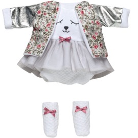 Llorens 1095353 Doll Clothes for 35 cm Dolls, Festive Clothes Set Bear, Doll Accessories
