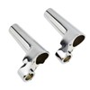 HDBUBALUS Chrome Front Turn Signal Mounts Relocation Kit Fit for