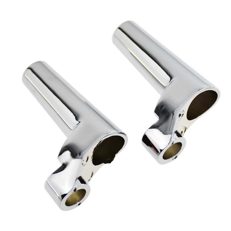 HDBUBALUS Chrome Front Turn Signal Mounts Relocation Kit Fit for