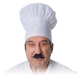 Bristol Novelty BH135 Chef Hat, Unisex-Adult, White, One Size