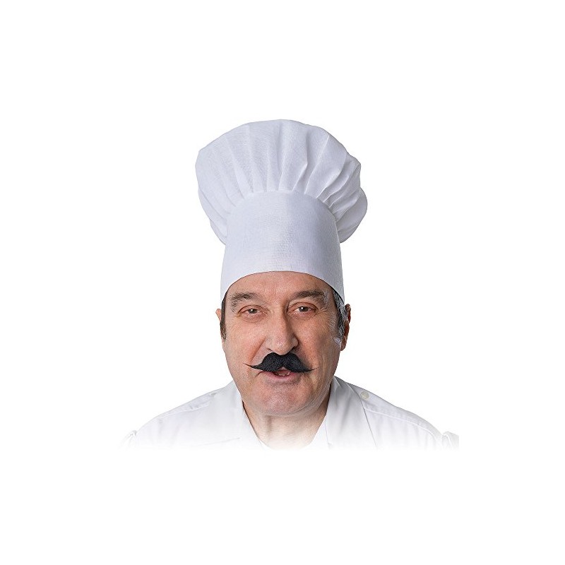 Bristol Novelty BH135 Chef Hat, Unisex-Adult, White, One Size