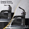 FRANSITON Waterfall Faucet Bathroom Faucet Single Handle One Hole Oil