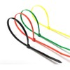 120pc Multicoloured Plastic Cable Ties, 2 Different Sized Tie Wraps,