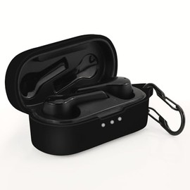LEFXMOPHY Case for TOZO T9 True Wireless Earbuds, Silicone Cover Protective Skin Sleeve (Black)