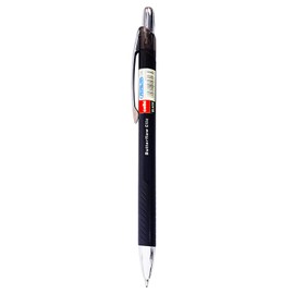 Cello Butterflow Clic Retractable Ballpoint Pens | Medium Point (0.8 mm) | Pack of 12 (Black)