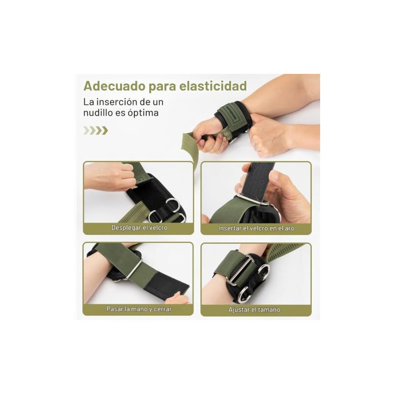 M MANUEKLEAR - Correas de muñeca para levantamiento de pesas,