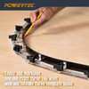 POWERTEC Flexible Curve Template Ruler 37", Wood Curve, Woodworking Profiling