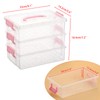 BTSKY 3 Layers Dolphin Clear Plastic Pencil Box - Multipurpose