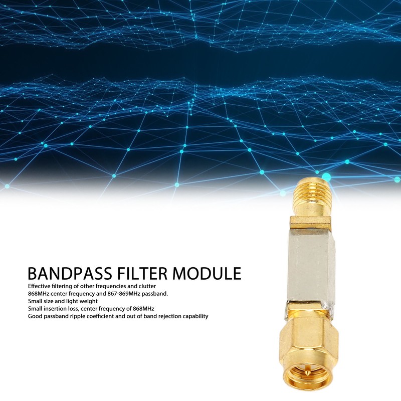 868MHz Bandpass Filter Low Insertion Loss RFID SAW Bandpass Filter