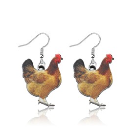 Chicken Goose Dangle Earrings Chicken Gifts for Chicken Lovers Chicken Jewelry Gifts Cute Goose Earrings Goose Drop Earring