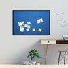 JILoffice Cork Linen Bulletin Board 36 X 24 Inch (Blue),