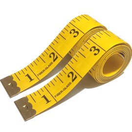 2 Volumes Tape Measure Bodies, 200 cm / 79 Inch Tailor's Tape Measure Double-Sided Measuring Tape Flexible Tape Measure Cutter with Button Measuring Tape for Households Craftsmen Tailors