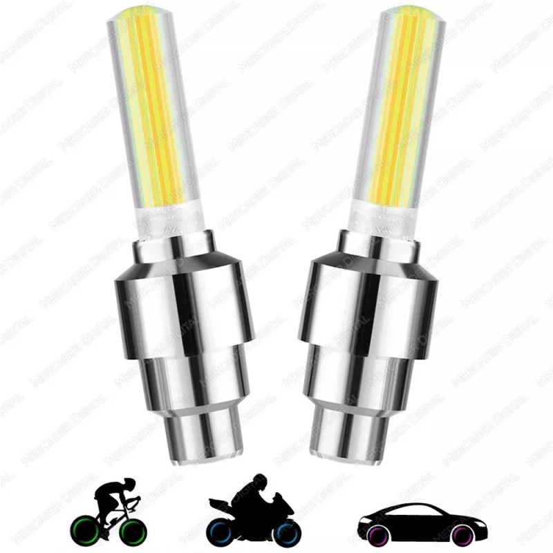 Mercader Digital 10 Sets 2 Luz Led Válvula Neumaticos Bici