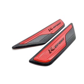 Compatible with Accord 2018-2022 car Exterior Accessories Modeling Set of car Fender Emblems (R Red Black)