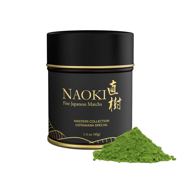 Naoki Matcha Ujitawara Special Blend Masters Collection Matcha – Authentic Japanese Ceremonial Grade Matcha Green Tea Powder from Uji, Kyoto (40g / 1.4oz)