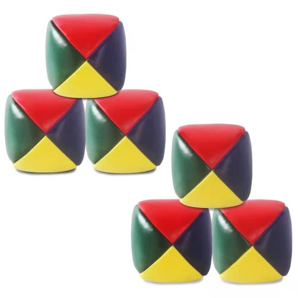 Heqishun 6 Pack Soft Juggling Balls for Beginners Juggle Balls