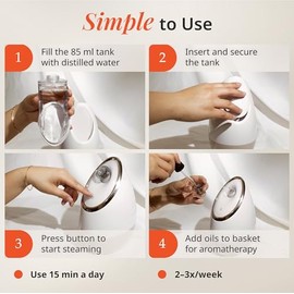 Vanity Planet Planet Vaporizador Facial Inico Aira - BlancoOro Rosado