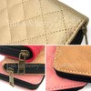 Lulu & berry Women's Long Wallet, Quilting, Zip Around Leather,