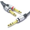 VITALCO 6.3 mm Stereo to 2x 6.3 Mono Jack Cable