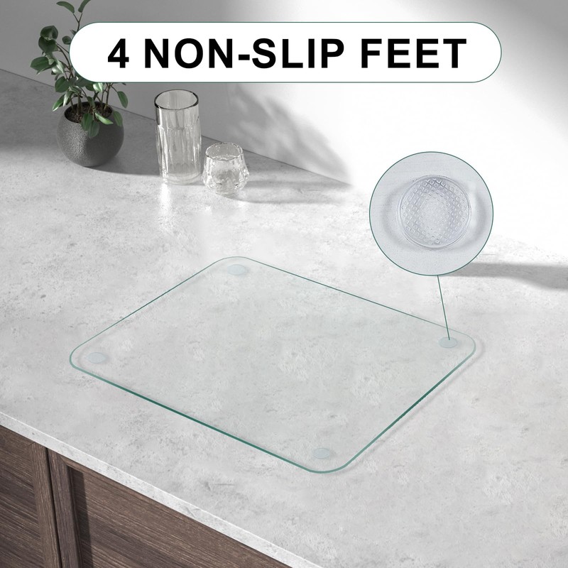 KimiDitt Tempered Glass Cutting Board, 18x24" Cutting Board for Kitchen