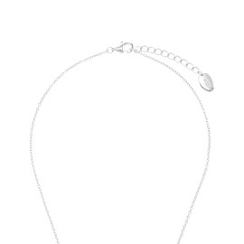 s.Oliver 2035514 Necklace with Pendant 925 Sterling Silver Girls Children's Necklace with Synthetic Zirconia 37 + 3 cm Silver Cross Comes in Jewellery Gift Box, Sterling Silver, Cubic Zirconia