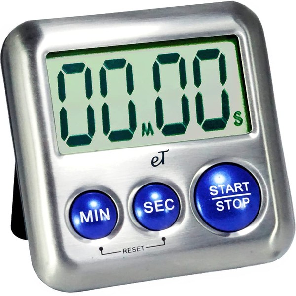 Elegant Digital Kitchen Timer Stainless Steel - Plumberry - Strong